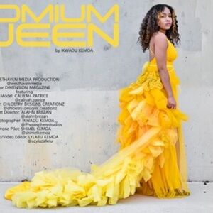 Yellow Bubble Ruffle Tulle Train/Skirt